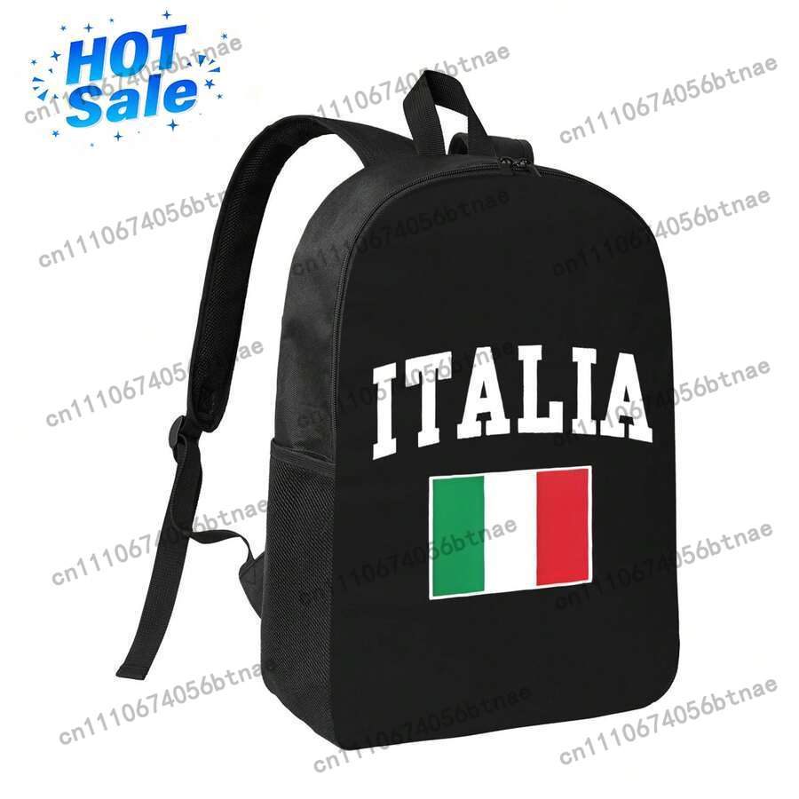 Laptop Bag Waterproof - Plecak z flagą Włoch, wodoodporny, lekki