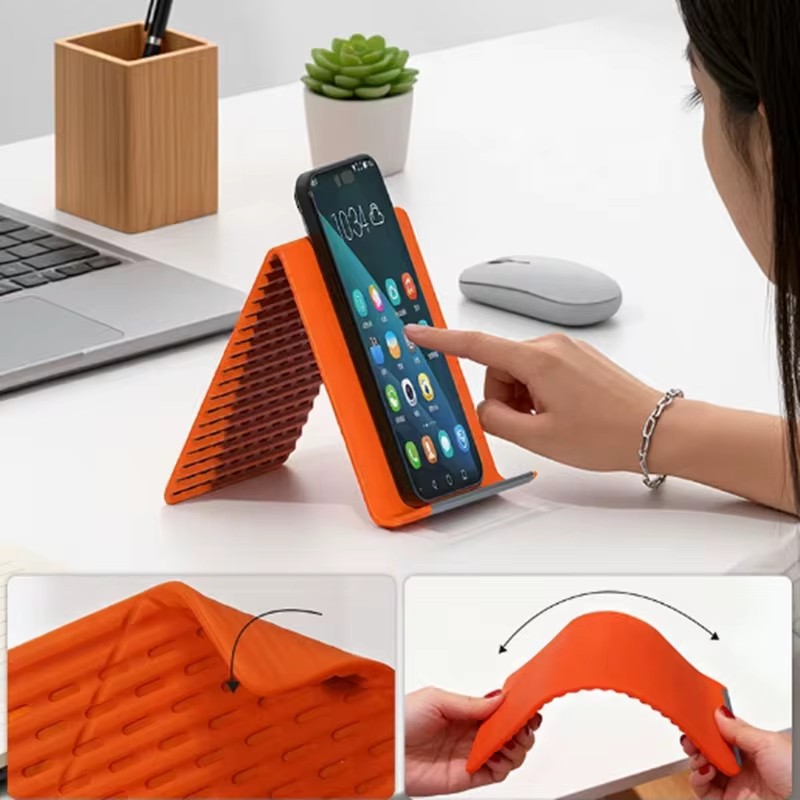Laptop Extra Accessories - Elastyczny, składany silikonowy uchwyt na telefon,