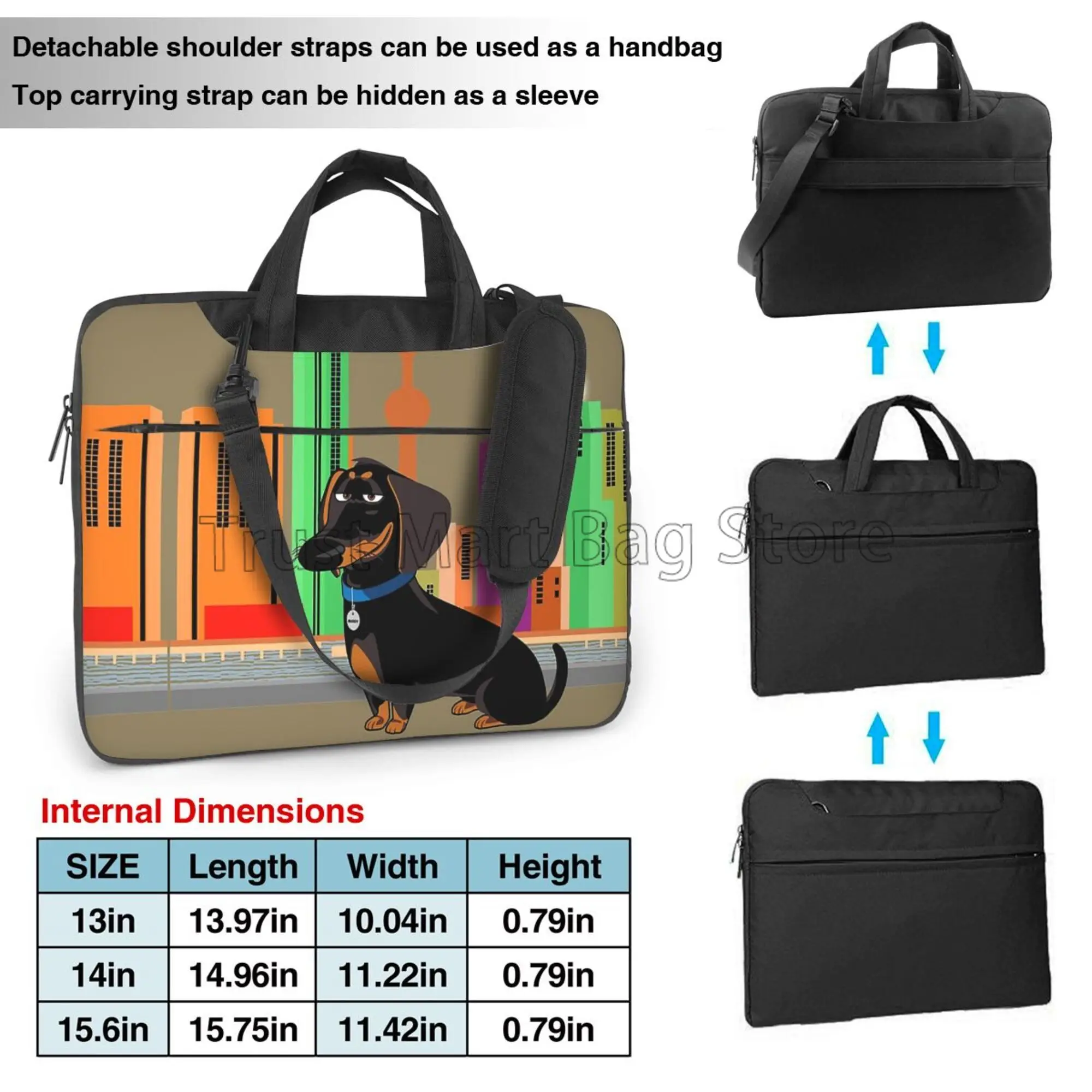 Urocze nadruk jamnika etui na  – Laptop Accessories Travel Case recenzja i cena