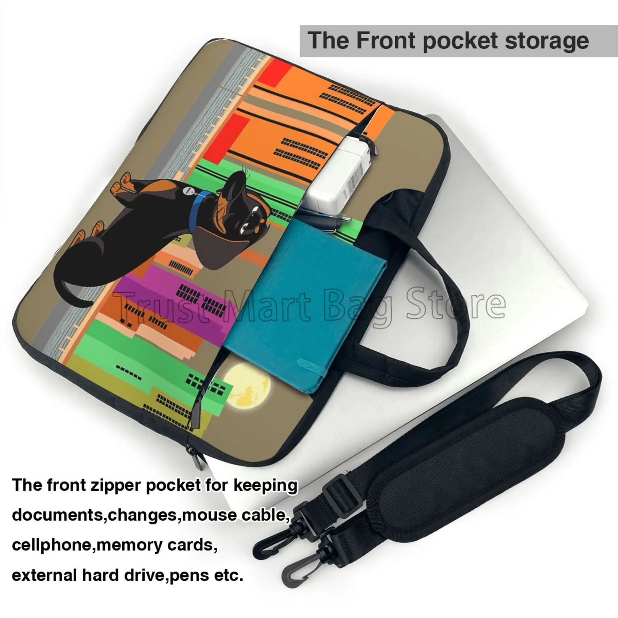 Urocze nadruk jamnika etui na  – Laptop Accessories Travel Case recenzja i cena